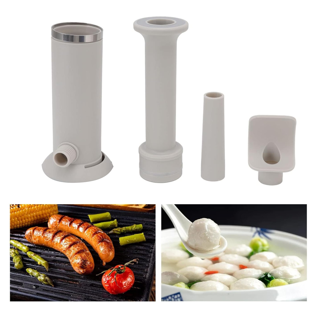 Miniatura 2 de Embutidor de salchichas Manual 2 en 1